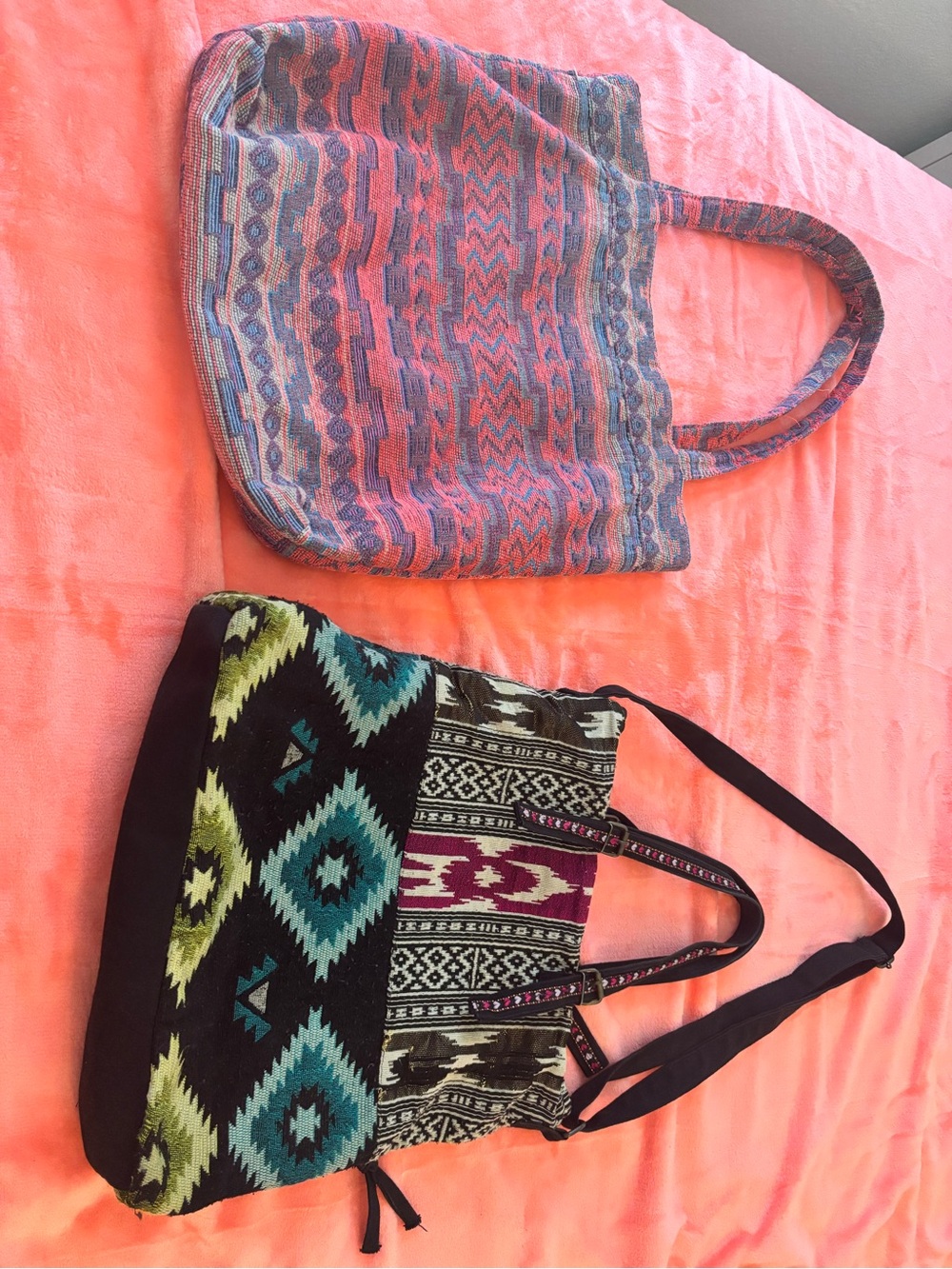 Boho y2k Aztec Mossimo Supply Co and Stephanie Nicole Shoulder Tote bags